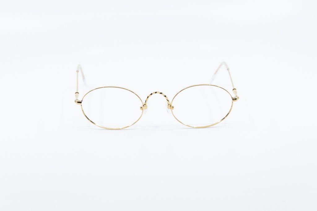 Lunettes Vintage Années 80 L'AMY - Monture Jef Metal Doré, Look Rétro Et Unique